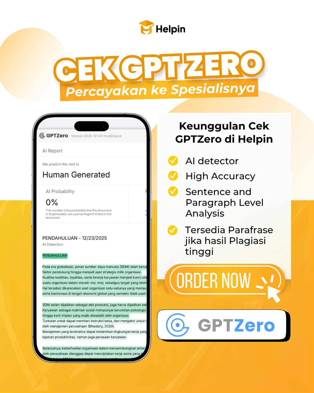 Poster Cek GPT Zero