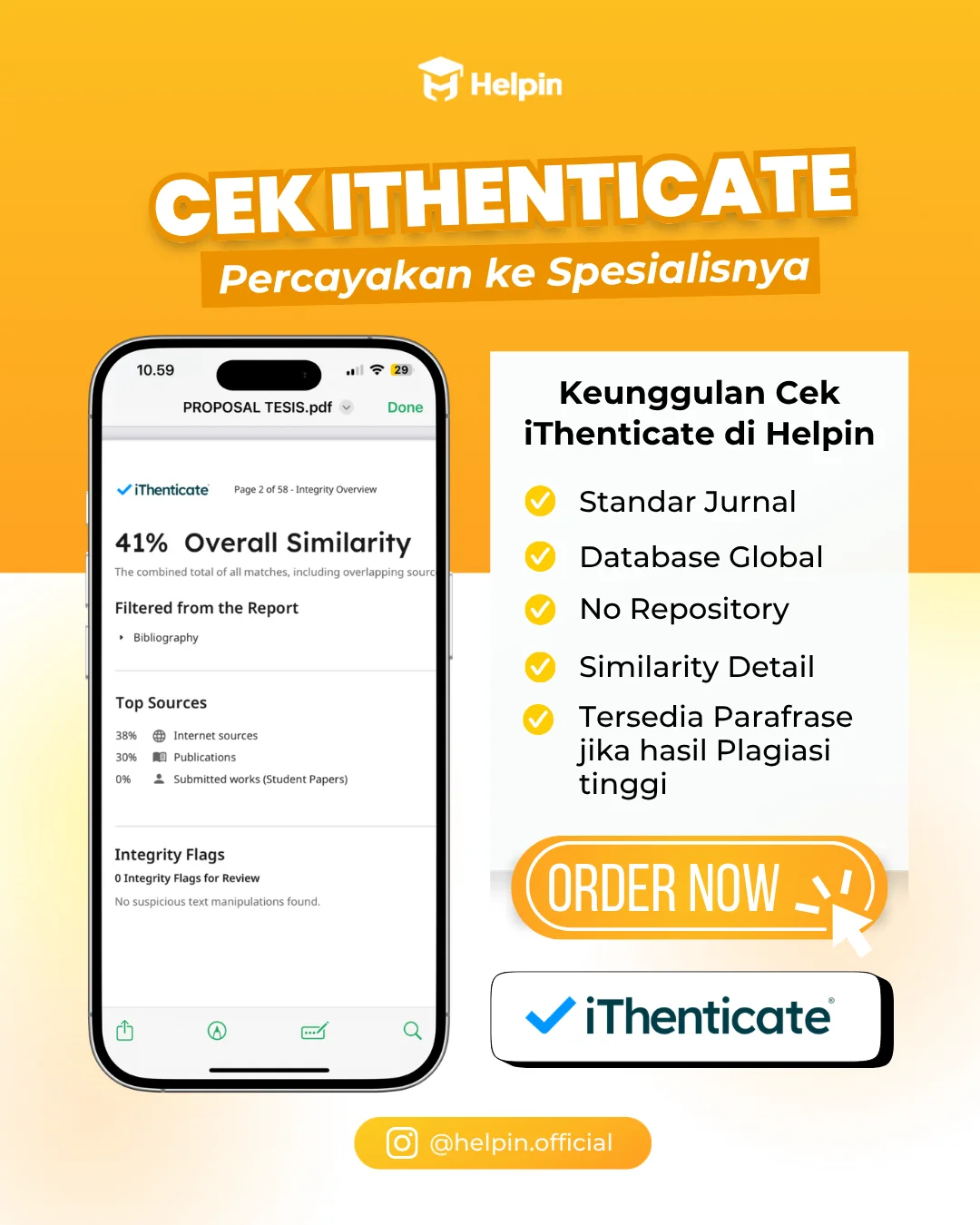 Poster Cek Ithenticate