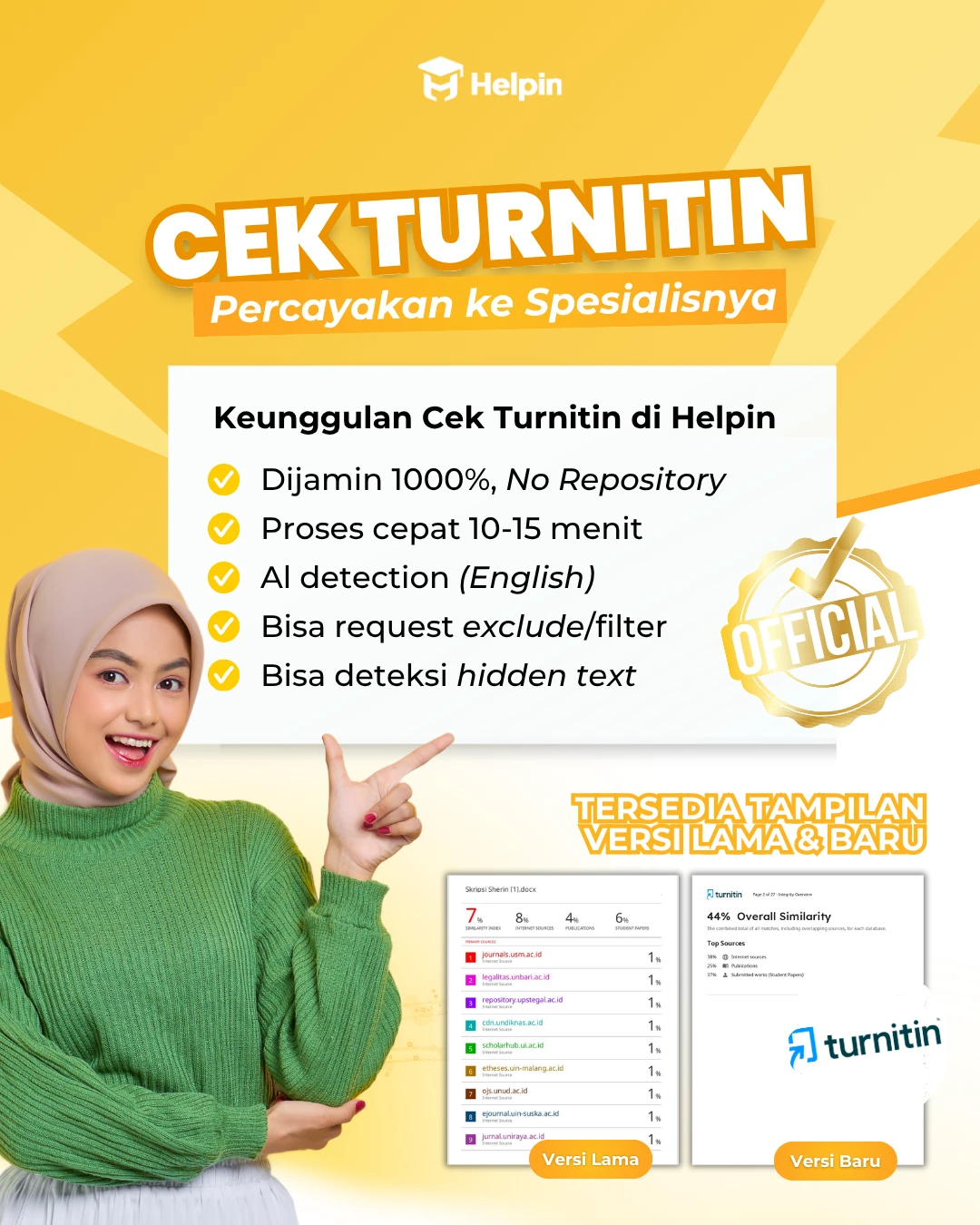 Poster Cek Turnitin