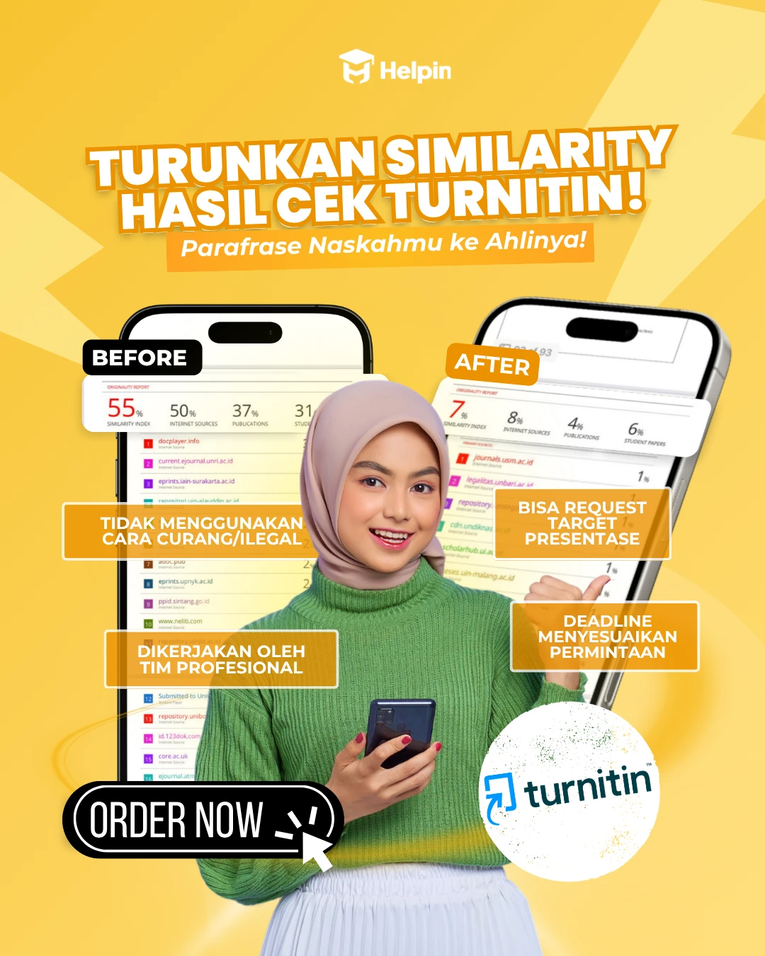 Poster Parafrase Turnitin